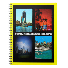 Orlando, Miami, South Beach Collage Notizblock