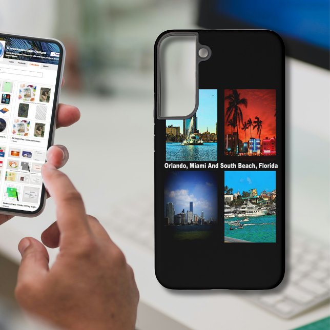 Orlando, Miami, South Beach Collage Samsung Galaxy Hülle (Orlando, Miami, South Beach Collage Samsung Galaxy Case)