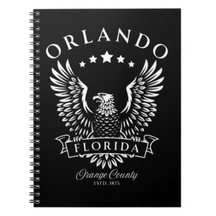 Orlando Orange Landkreis Florida Vintag Eagle Notizblock