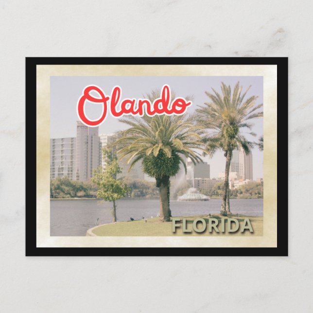 Orlando Palm Tree Postkarte (Vorderseite)
