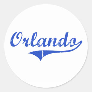 Orlando-Stadt-Klassiker Runder Aufkleber