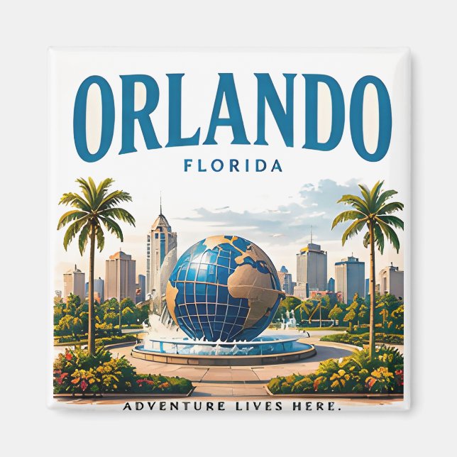 Orlando Sunshine-Abenteuer Magnet (Vorne)