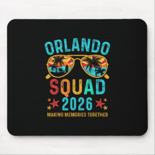 Orlando Urlaubsteam 2026 Familie passend Vintag Mousepad
