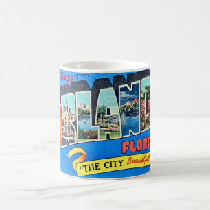 Orlando Vintag Gruß Postkarte Tasse
