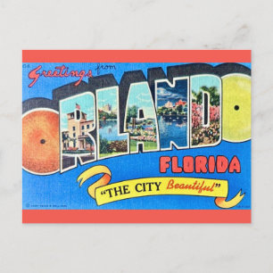 Orlando Vintage-Grußpostkarte Postkarte