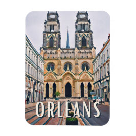 Orléans Foto Vintage Magnet