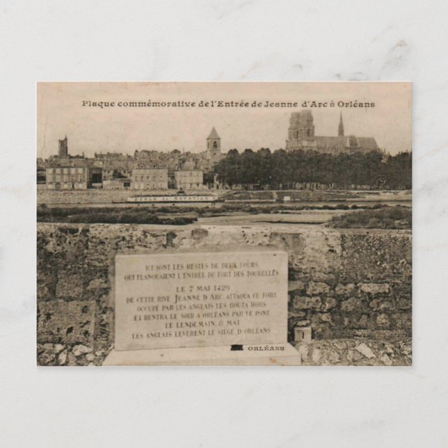 Orléans Joan of Arc Monument France Replica 1923 Postkarte (Vorderseite)