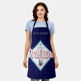 Orleans Loiret France Retro Rooster Vintag Schürze