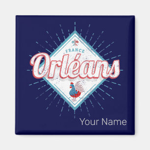 Orleans Loiret Frankreich Retro Hahn Vintage Magnet