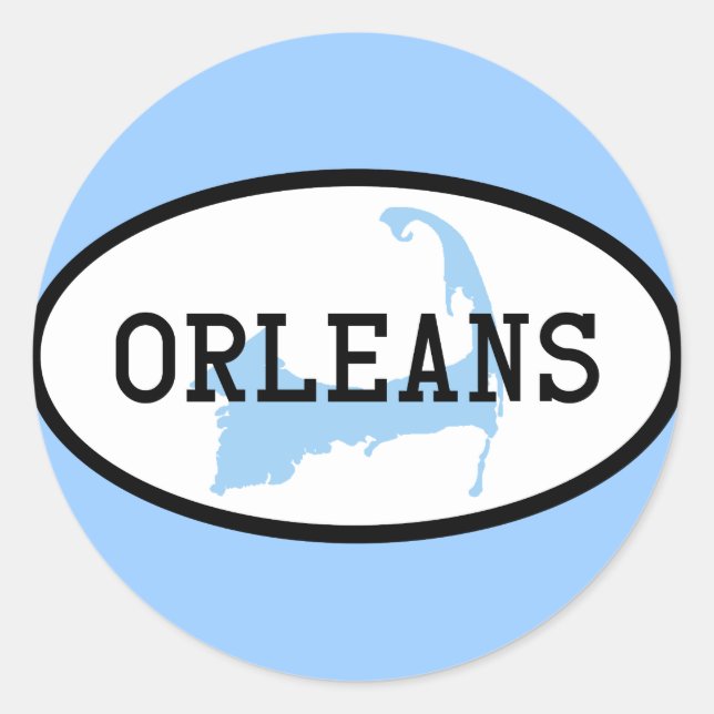Orleans, MA Cape Cod Sticker (Vorderseite)