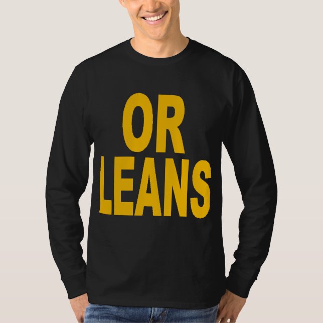 ORLEANS Schwarz-Basisches T-Shirt (Vorderseite)