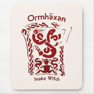 Ormhäxan Schlangenhexe Rune Mousepad