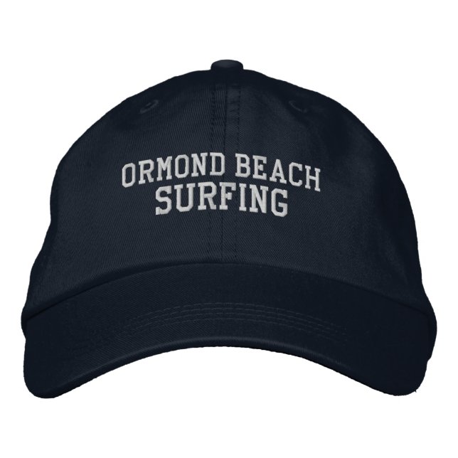 Ormond Beach Florida bestickt Baseballhut Bestickte Baseballkappe (Vorderseite)
