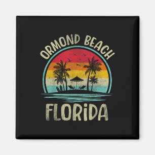 Ormond Beach Florida Palmenbaum Familien Sommerfer Magnet