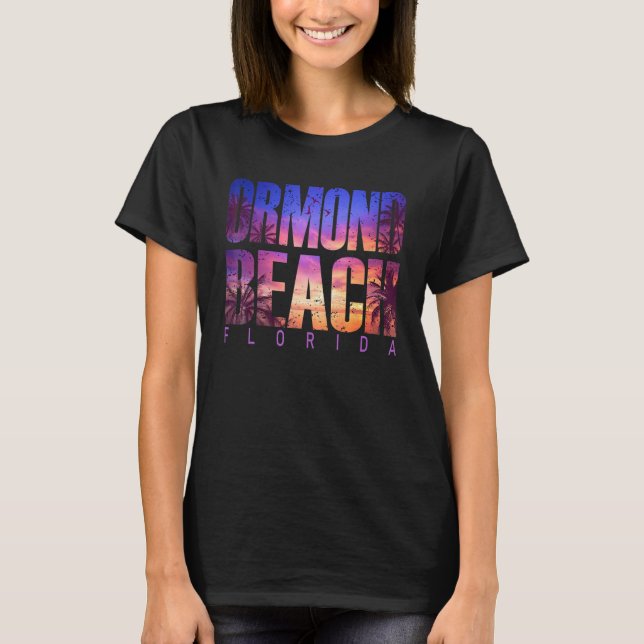Ormond Beach Florida Sommerferien Matching Fami T-Shirt (Vorderseite)