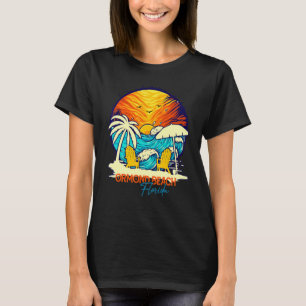 Ormond Beach Sunset Florida Ferien Paare Familien T-Shirt