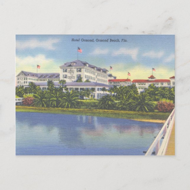 Ormond Hotel Vintag Florida Postkarte (Vorderseite)