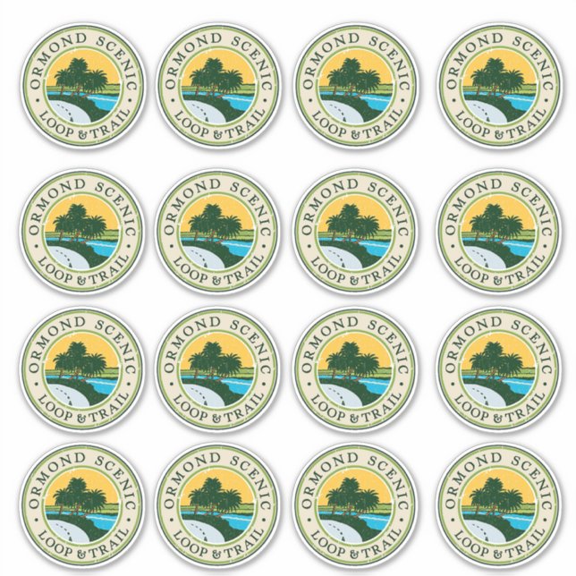 Ormond Landschaftlich Loop Sticker Sheet - Set von (Vorderseite)