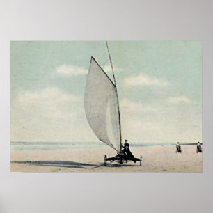 Ormond Strand, Florida Windsailing auf Strand Poster