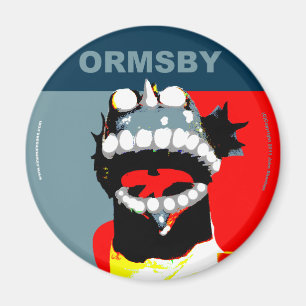 Ormsby Kampagnen-Magnet rund Magnet