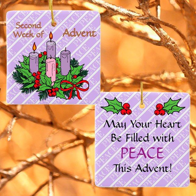 Ornament #2 of 4: 2nd Week of Advent (PEACE) (Von Creator hochgeladen)