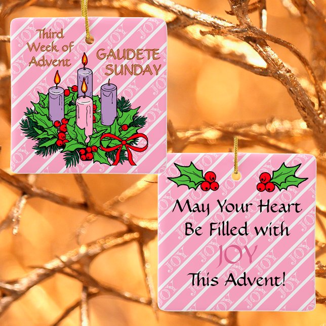 Ornament #3 von 4: 3. Adventswoche (FREUDE) (Von Creator hochgeladen)