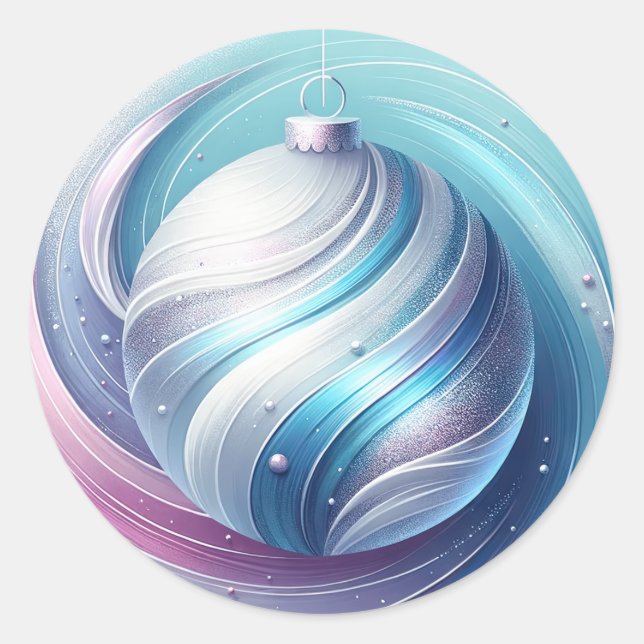 Ornament-Aufkleber Runder Aufkleber (Vorderseite)