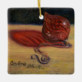 Ornament aus Rotglas