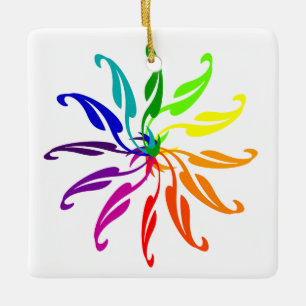 Ornament - Blätter für das Farbrad