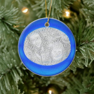 Ornament - Blauer Ball personalisieren