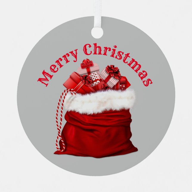 Ornament Christmas Aus Metall (Vorderseite)