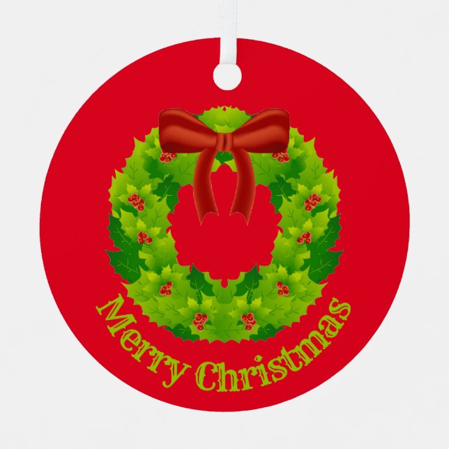 Ornament Christmas Aus Metall (Vorderseite)