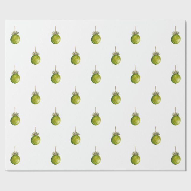 Ornament Christmas Paper  Geschenkpapier (Flach)