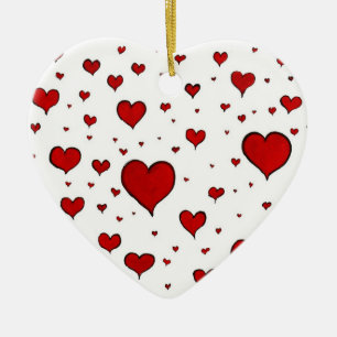 Ornament der Roten Herzen