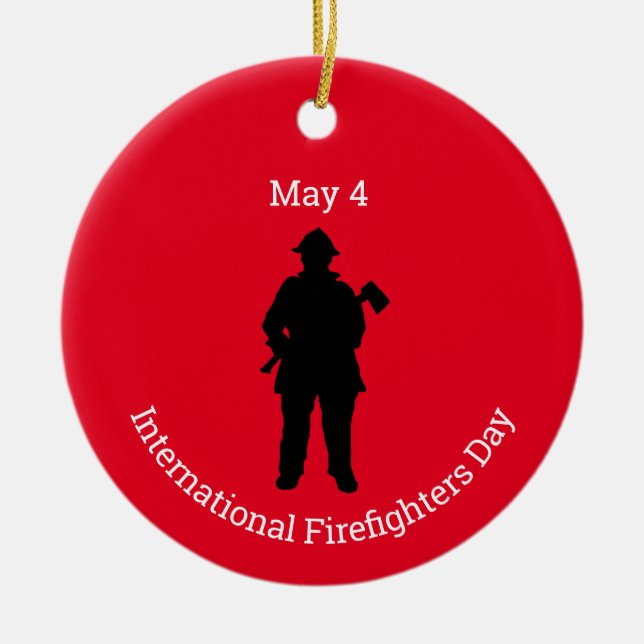 Ornament des Internationalen Feuerwehrtages (Vorne)