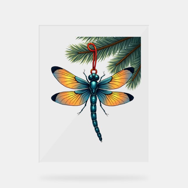Ornament-Dragonfly Acrylschild (Vorderseite)