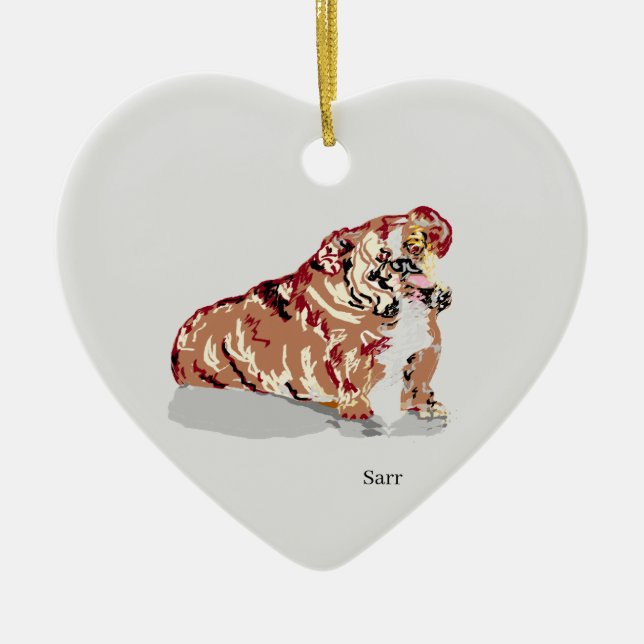 Ornament : English Bull Dog (Vorne)