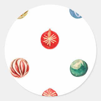 Ornament Envelope Liner Runder Aufkleber