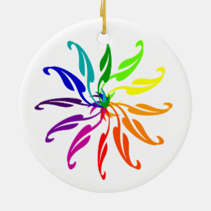 Ornament - Farbkreisblätter