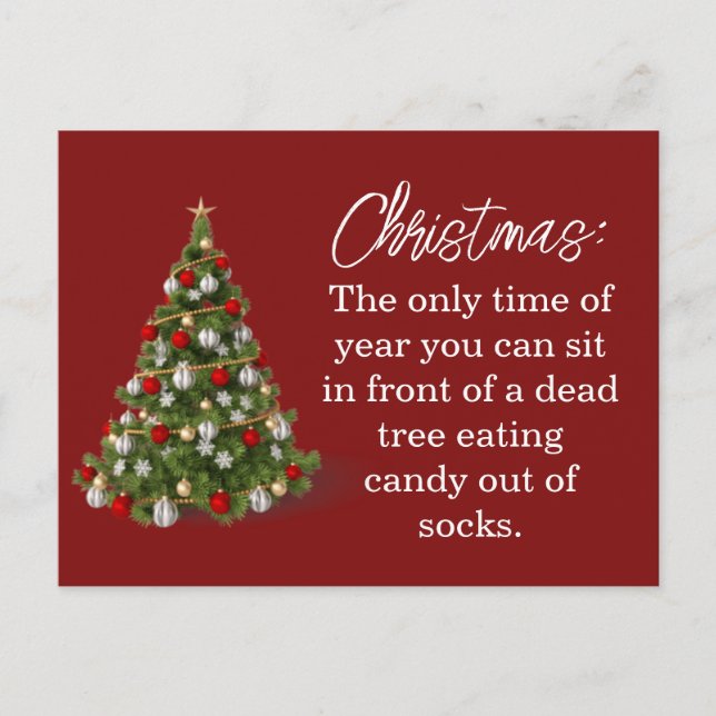 Ornament Feiertagspostkarte (Vorderseite)