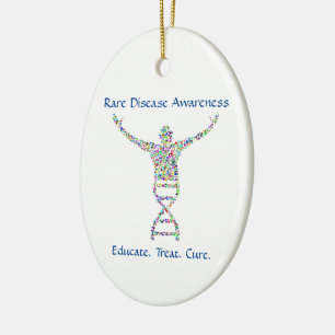 Ornament for rare disease aware