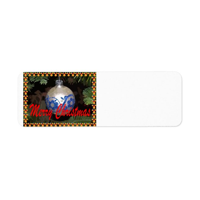 Ornament Frohe Weihnachtsmarke (Vorne)