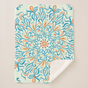 Ornament für Keramik Fliesen. Abstraktes Muster.  Sherpadecke