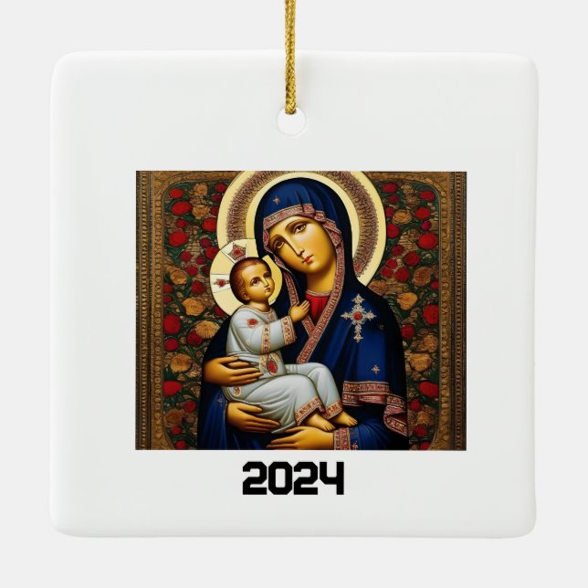 Ornament für Weihnachten 2024 Ukraine (Rückseite)