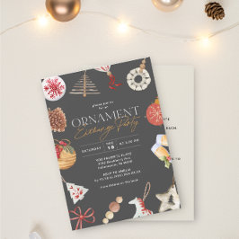 Ornament-Geschenkbörse Einladung