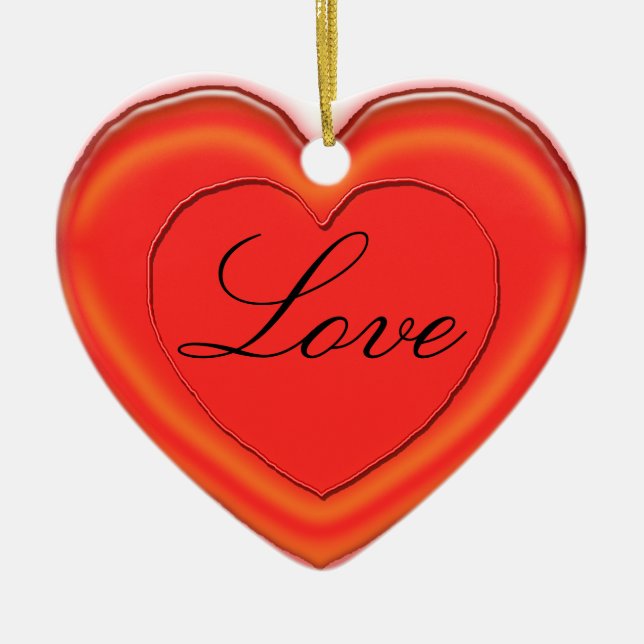 Ornament - Jelly Herz mit Namen (Vorne)