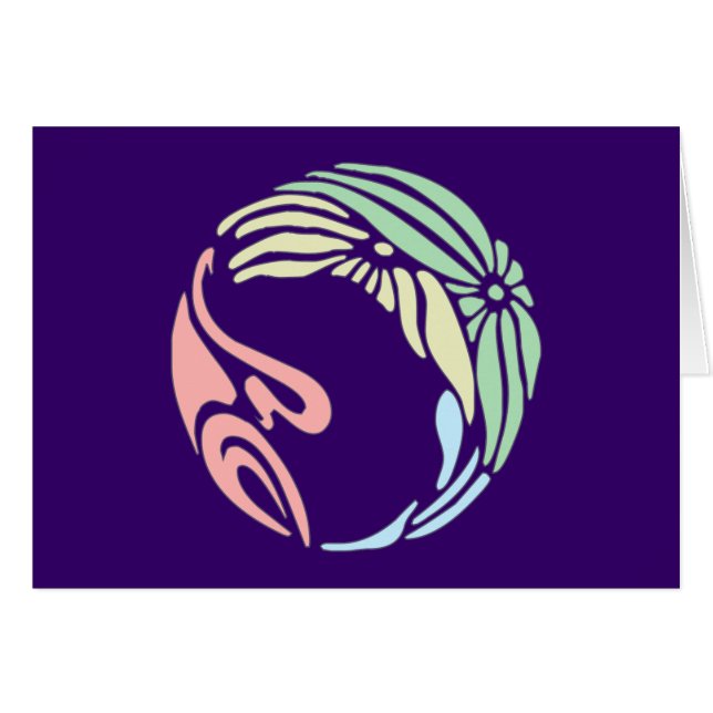 Ornament Jugendstil Art Nouveau (Vorderseite (Horizontal))