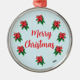 Ornament : Merry Christmas   Aus Metall