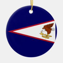 Ornament mit der Fahne Amerikanisch-Samoas