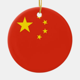 Ornament mit der Flagge der China